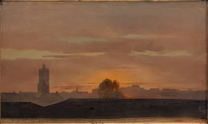 Darmstadt, uitzicht vanaf het kasteelatelier