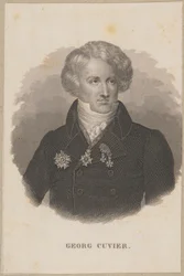 Georges Cuvier (1769 Montbéliard - 1832 Parijs) - Frans zoöloog, grondlegger van de paleontologie