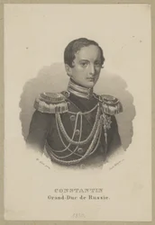 Konstanty Mikołajewicz Romanow (1827 Sint-Petersburg - 1892 Pawłowsk) - grootvorst van Rusland, generaal en onderkoning van het Koninkrijk Polen, voorzitter van de Staatsraad van Congres-Polen, vlootadmiraal