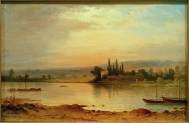 Uitzicht op het oostelijke einde van Sachsenhausen