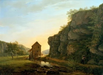 De snijmolen in het Lorsbacher dal bij de Teufelsfelsen