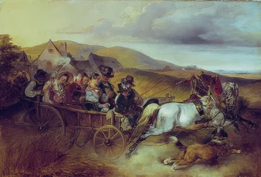 De huwelijksreis. 1841