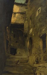 Straat in Olevano