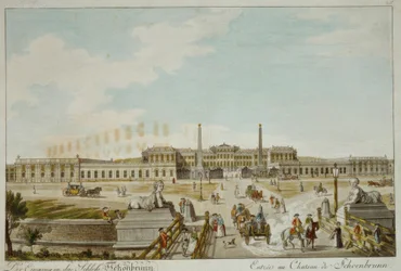 De ingang van het kasteel Schönbrunn