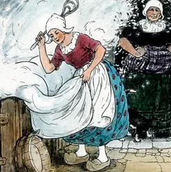 Broers Grimm - Sprookjes - Vrouw Holle, circa 1910