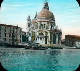 Italië, Venetië, uitzicht op Basiliek Santa Maria della Salute, ook bekend als Basiliek van de Heilige Maria van Gezondheid, Dorsoduro-gebied