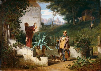 Vrienden als kind, ca. 1855 (olieverf op doek)