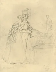 Die Begegnung, midden-late 19e eeuw, ca 1924