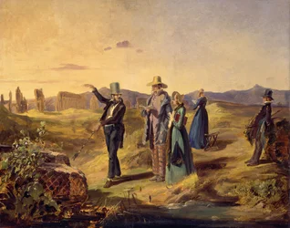 Engelsen in de Campagna, ca. 1835