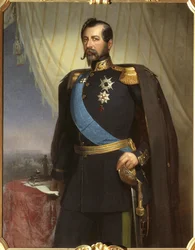 Oscar I, koning van Zweden en Noorwegen - Portret van Oscar I (1799-1859), koning van Zweden en Noorwegen, door Carl Theodor Staaff (1816-1880)