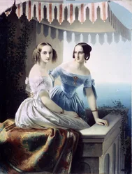 Portret van de grote hertoginnen Marie Nikolaievna van Rusland