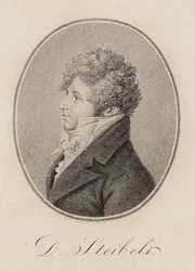 Portret van pianist en componist Daniel Steibelt 1765-1823, 1809