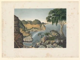 Gezicht de zuidkust van Java