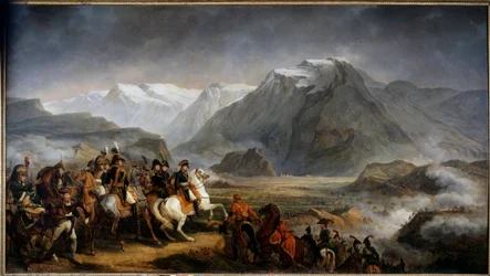 Generaal Napoleon Bonaparte (1769-1821) tijdens de Slag bij Rivoli