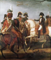 Keizer Napoleon I geeft het bevel vóór de Slag bij Austerlitz op 2 december 1805, detail