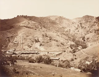 De werken en de mijn, New Almaden, Santa Clara, Californië