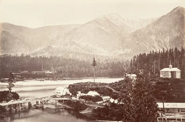 Watervallen, Oregon, 1867, gedrukt ca. 1876