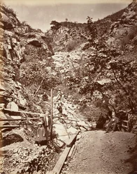 Heet zwavelbronnen, Santa Barbara, 1876, gedrukt ca. 1876