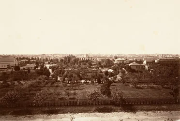 Oakland, vanaf de militaire academie, 1864, gedrukt ca. 1876