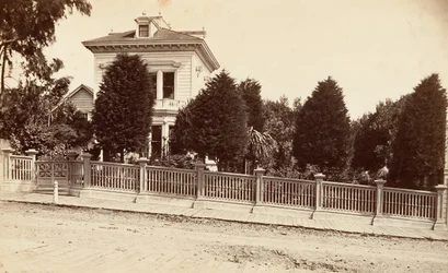 Woonplaats van Charles Bernard. 312 Oak Street, San Francisco, Californië, ca. 1876