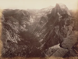 [Half Dome vanaf Glacier Point].