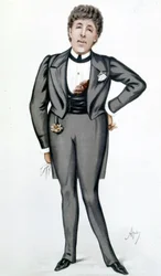 Cartoon van Oscar Wilde door Carlo Pellegrini - in 