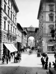 Via Strozzi, Florence, ca. 1890