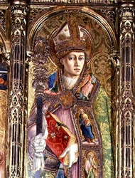 Sint Emidius, detail van het Sant