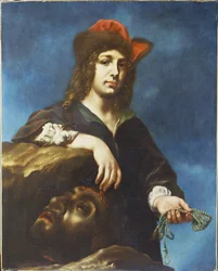David met het hoofd van Goliath