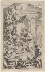 San Carlo Borromeo Geeft Laatste Communie aan Slachtoffers van de Pest
