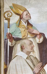 Kroning van de Maagd (fresco) (detail)