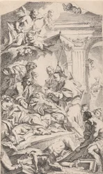 Sint Charles geeft communie aan de pestlijders