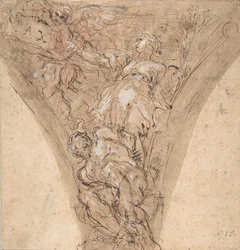Allegorische Figuur van Vrede, 1625-1713