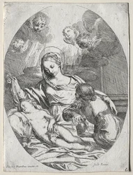 Madonna en Kind met de Magdalena