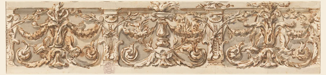 Tekening, Ontwerp voor een fries, ca. 1770