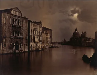 [Nachtzicht van het Grote Kanaal, Venetië], ca. 1875