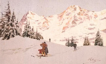 Sneeuwlandschap bij Wengen