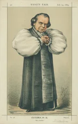De bisschop van Oxford, geen vechtersbaas, 24 juli 1869, Vanity Fair cartoon