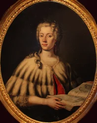 Portret van Laura Bassi, 1711-1778, midden 18e eeuw