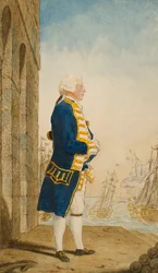 De Hertog van York op een Kade in een Vlagofficier Uniform, 1768