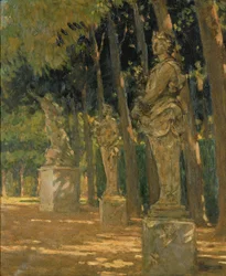 Kruispunt aan het Einde van de Tapis Vert, Versailles, 1913