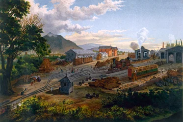 Station in Orizaba, 1878