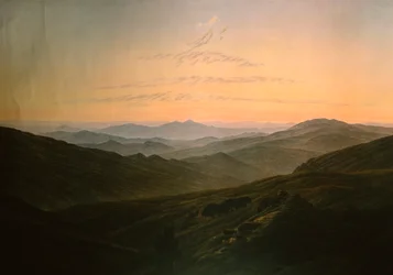 Dageraad, door Caspar David Friedrich (1774-1840)