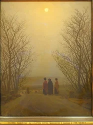 Paasmorgen door Caspar David Friedrich, 1833 AD, olieverf op doek - Museo Nacional Centro de Arte Reina Sofía - DSC08706