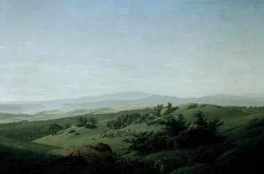Landschap met meer