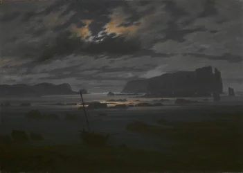 Noordelijke Zee in het Maanlicht