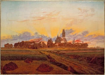 Zonsopgang bij Neubrandenburg