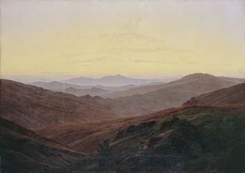 Krkonoše / Voor zonsopgang in de bergen