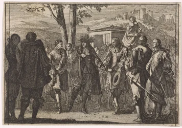 Koning Karel I van Engeland wordt door de Engelse soldaten gevangengenomen, 1647