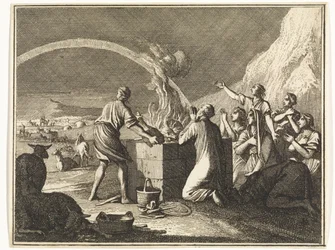 Offer van Noach na de zondvloed